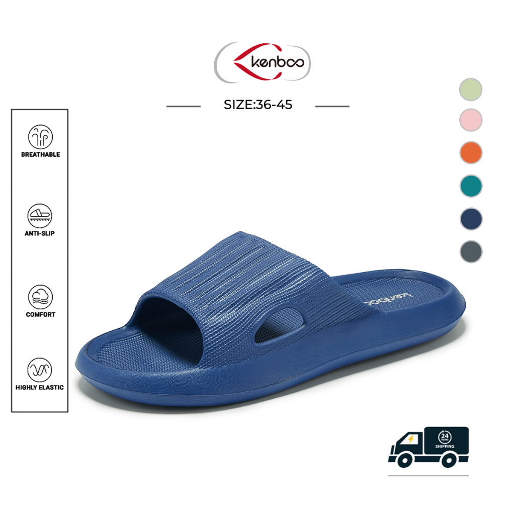 KENBOO Home Household Indoor Bathroom Bath Couple Anti-slip Non-smelly Feet Sandal